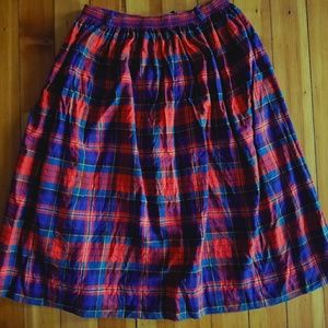 VIYELLA VINTAGE WOMEN'S TARTAN SKIRT